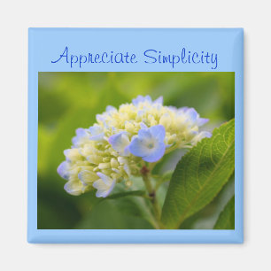 Hydrangea Flower Inspirational Simplicity Magnet