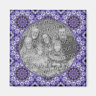 Hydrangea Flower Petals Abstract Add Your Photo Magnet