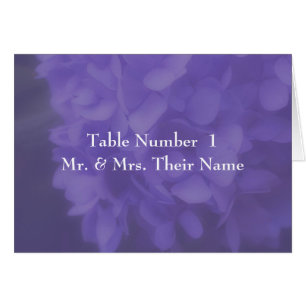 Hydrangea Flower Wedding Table Place Card
