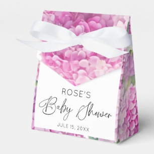 Hydrangea Flowers Baby Shower Favor Box