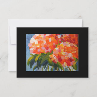 Hydrangea Flowers de Calah 3,5 x 5 Cartes pour not