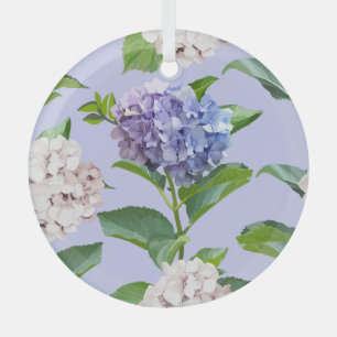 Hydrangea flowers: multicolor floral texture. glass ornament