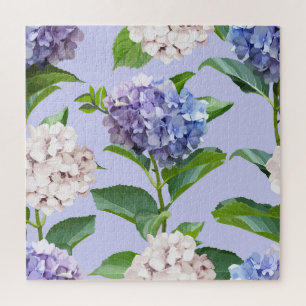 Hydrangea flowers: multicolor floral texture. jigsaw puzzle