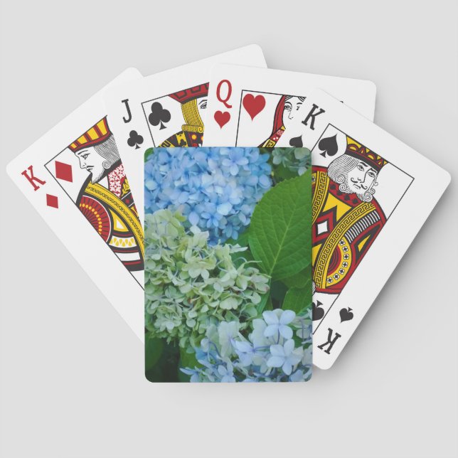 Hydrangea Flowers Playing Cards (Back)