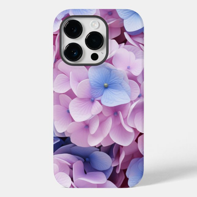 Hydrangea Flowers Seamless Pattern Case-Mate iPhone Case (Back)