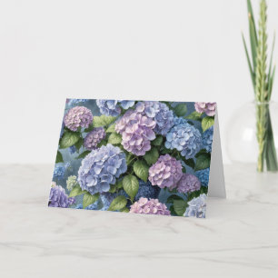 Hydrangea Garden Birthday Card