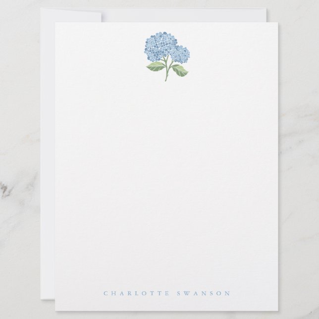 Hydrangea Garden Letterhead (Front)