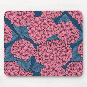 Hydrangea garden mouse pad