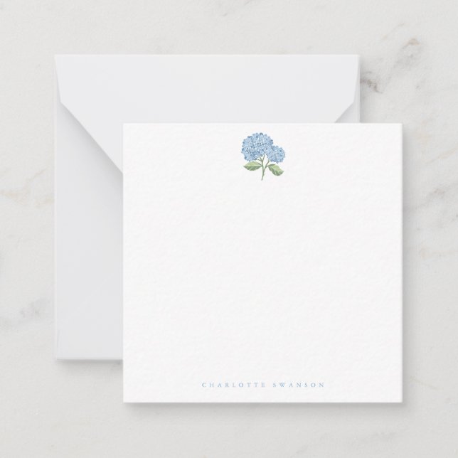 Hydrangea Garden Note Card (Front)