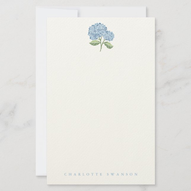 Hydrangea Garden Stationery (Front)