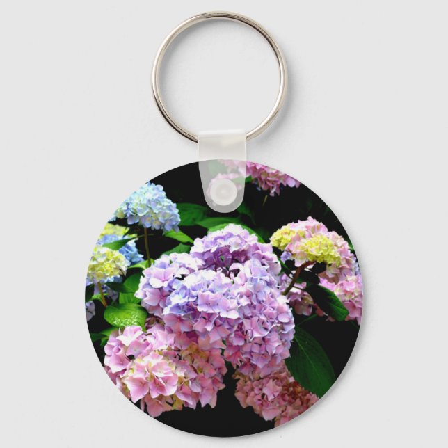 Hydrangea Gardens Keychain (Front)