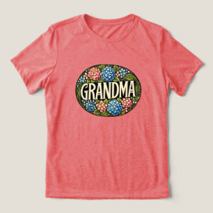 Hydrangea Grandma Tri-Blend Shirt