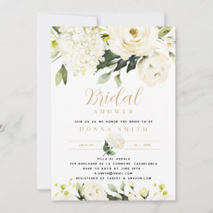 Hydrangea & Greenery Bridal Shower Invitation
