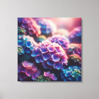 Hydrangea Harmony: Nature’s Radiant Symphony Canvas Print