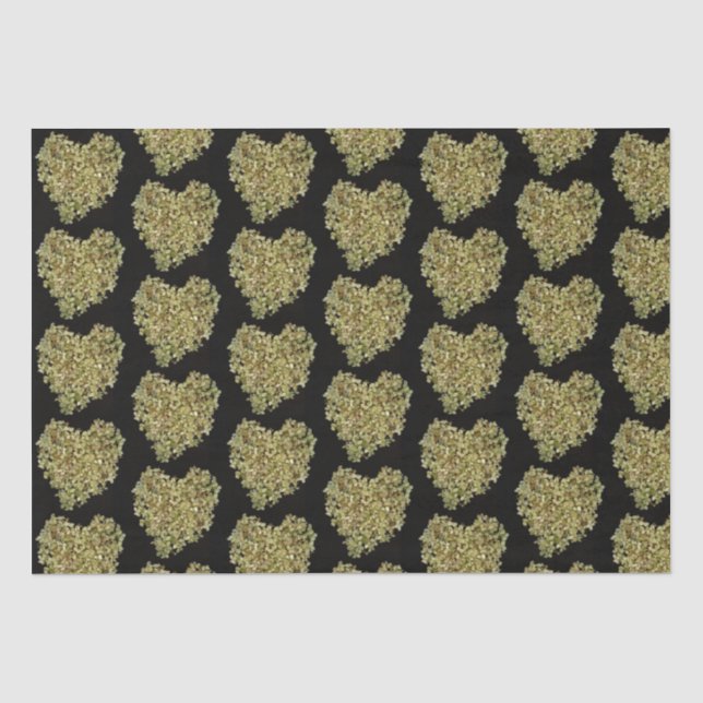 Hydrangea Heart Floral Tissue Paper (Front)