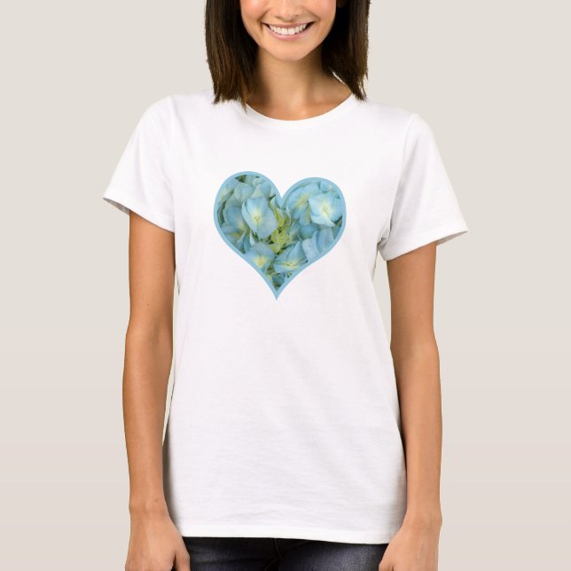 Hydrangea Heart T-Shirt (Front)