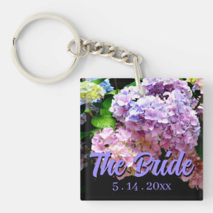 Hydrangea jardin rose bleu violet fleuri la Mariée