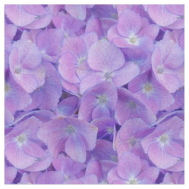 Hydrangea Lilac Fabric (Close Up)