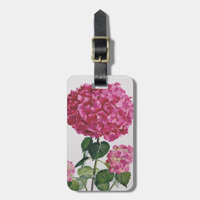 Hydrangea Luggage Tag (Front Vertical)