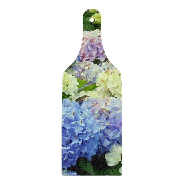 Hydrangea Mix-CUTTING BOARD PADDLE (Front)