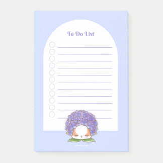  Hydrangea Mochi Rainy Days Purple Blue Flower  Post-it Notes