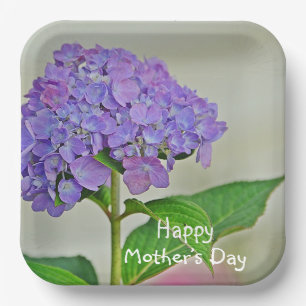 Hydrangea Mother’s Day Paper Plate