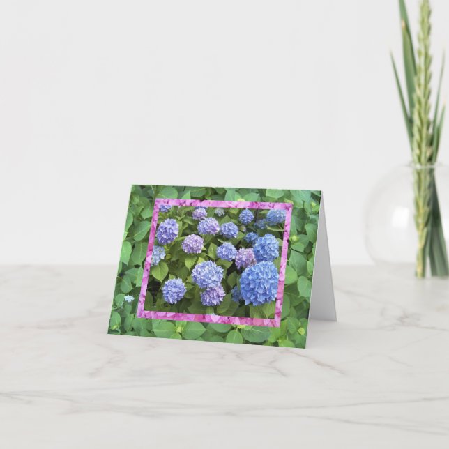 Hydrangea!  note card (Front)