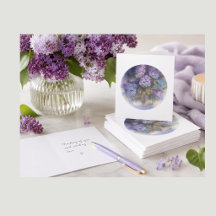 Hydrangea Note Card | Soft Floral Blank Card