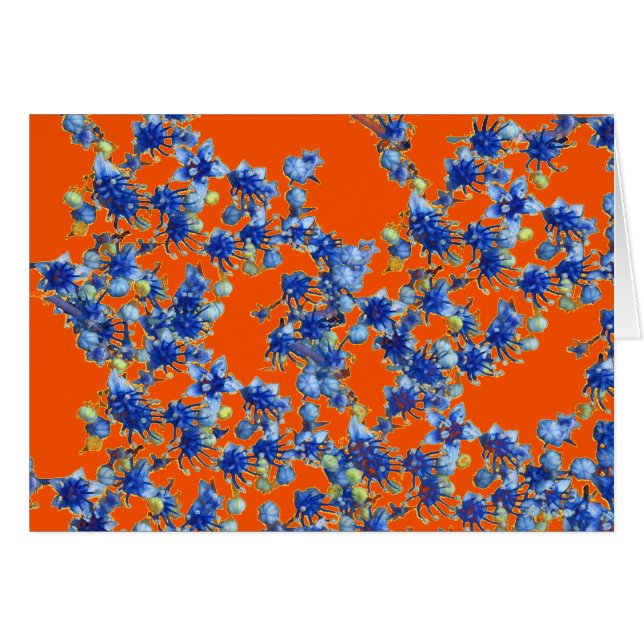hydrangea orange and blue (Front Horizontal)
