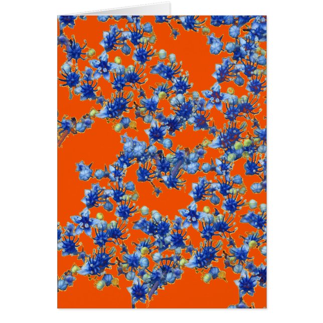 hydrangea orange et bleu (Devant)