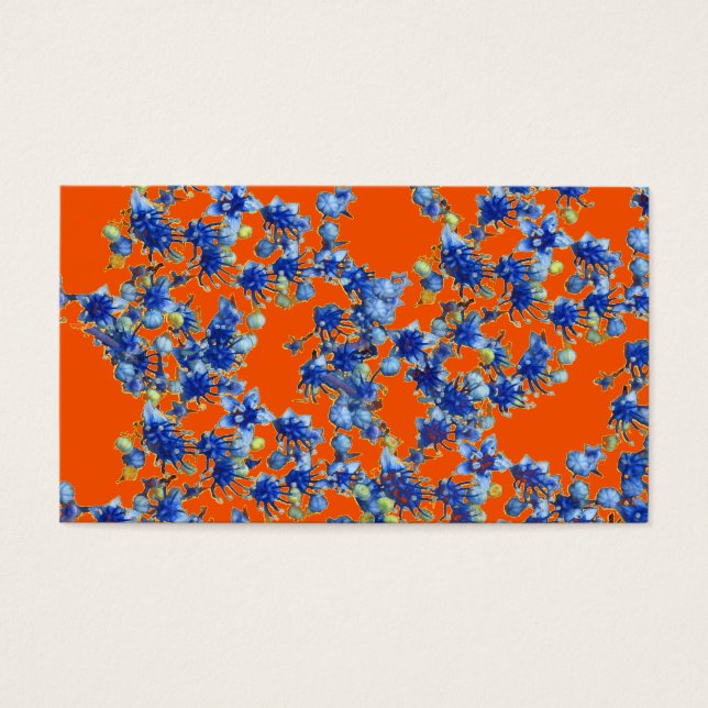 hydrangea orange et bleu (Devant)