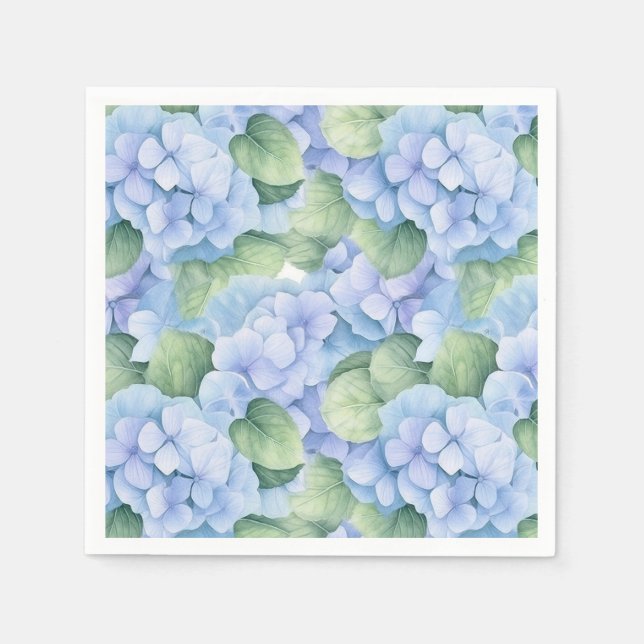 Hydrangea Paper Napkins (Front)
