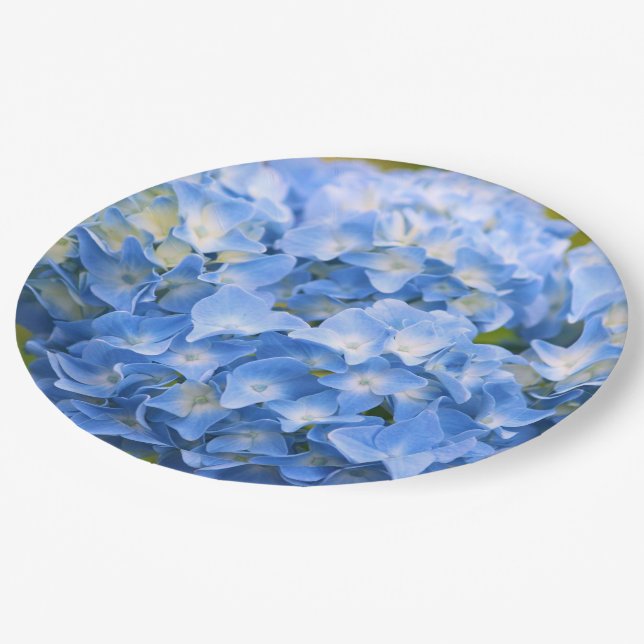 HYDRANGEA PAPER PLATES (Angled)