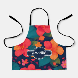 Hydrangea Pastel Colourful Personalized Pattern Apron