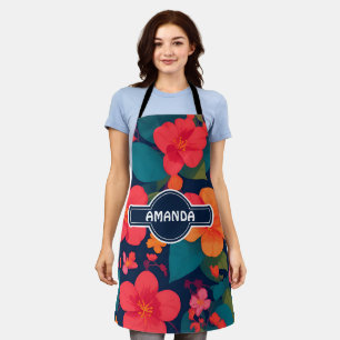 Hydrangea Pastel Colourful Personalized Pattern Apron