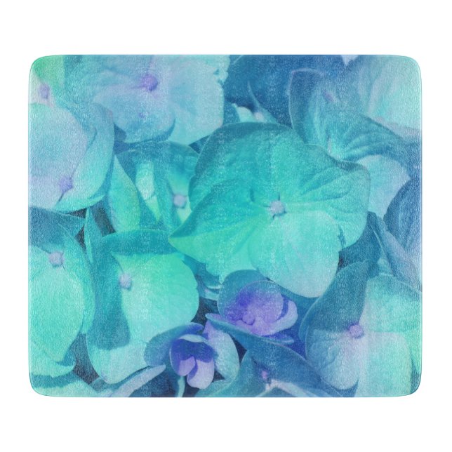 Hydrangea Pattern Cutting Board (Front)