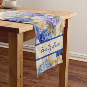 Hydrangea Pattern Short Table Runner