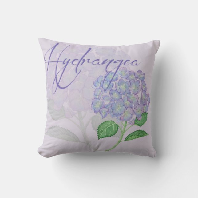 Hydrangea Pillow (Front)