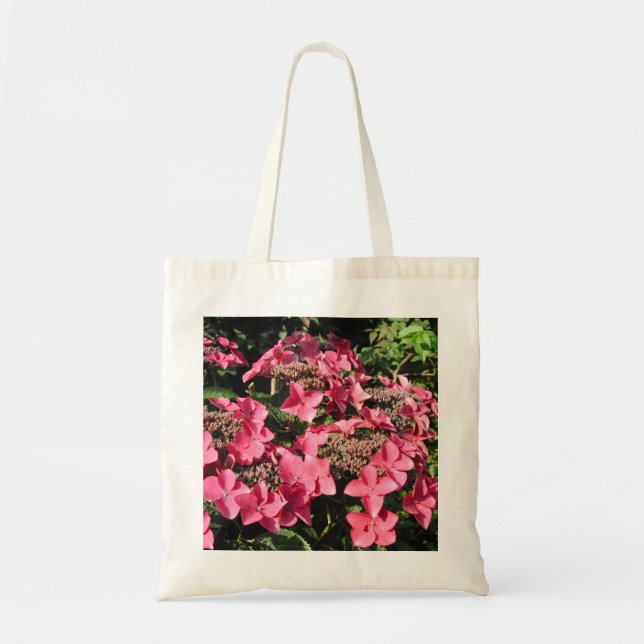 Hydrangea. Pink Flowers. Tote Bag (Front)