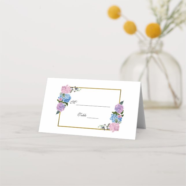 Hydrangea Place -Table Card (Front)