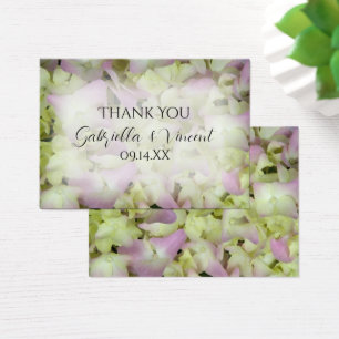 Hydrangea Presque rose Floral Wedding Favor Tags