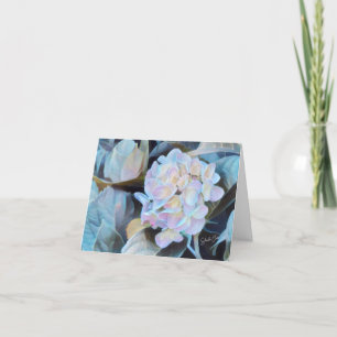 Hydrangea print blank note cards
