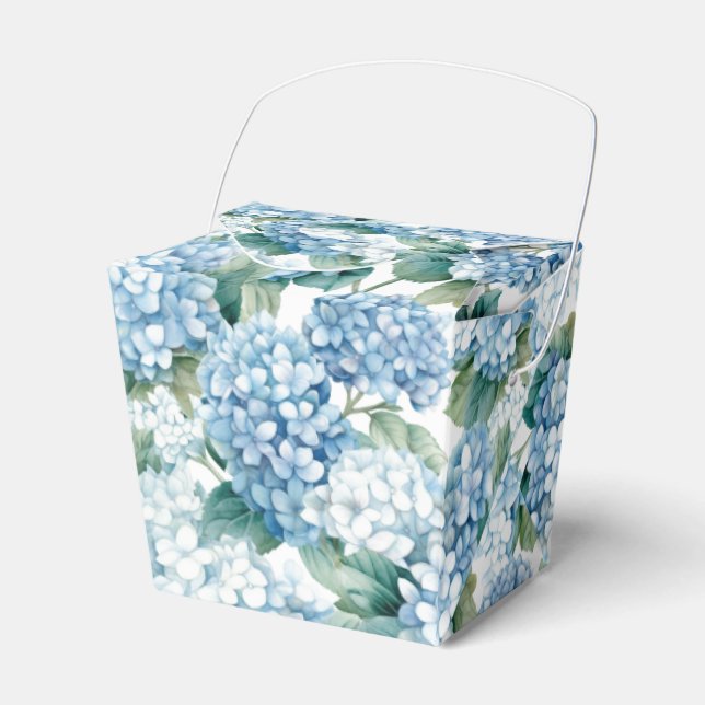 Hydrangea Print Party Treat Box (Front Side)