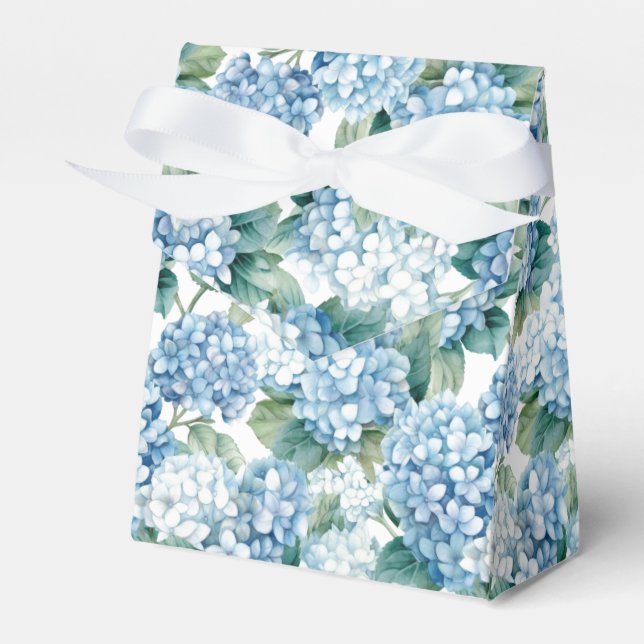 Hydrangea Print Party Treat Box (Front Side)