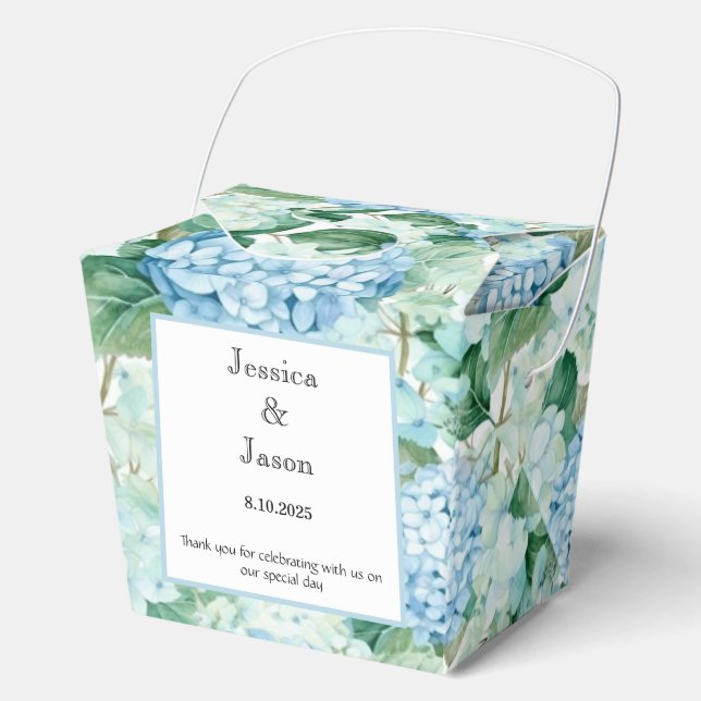 Hydrangea Print Party Treat Box (Front)