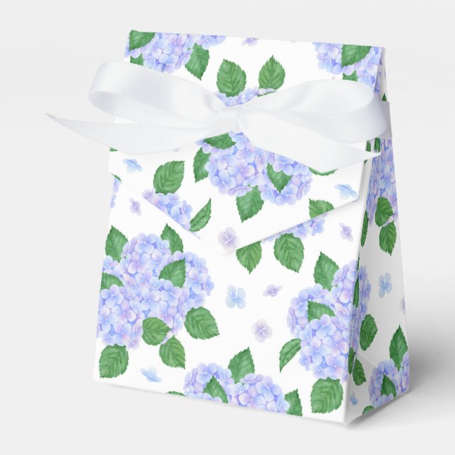 Hydrangea Print Party Treat Box (Front Side)