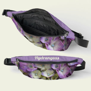 Hydrangea Purple Lilac Botanical Floral Fanny Pack