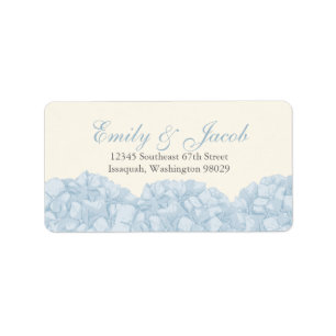 Hydrangea Return Address Label