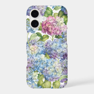 Hydrangea Rose Bleu en Fleur Motif Floral