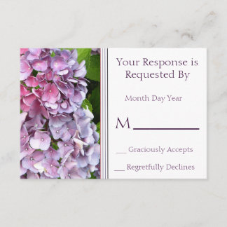 Hydrangea RSVP Card